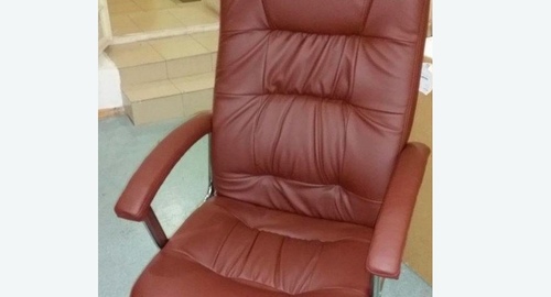 Обтяжка офисного кресла. Харабали